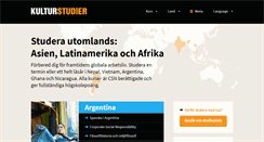 Desktop Screenshot of kulturstudier.se