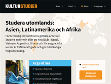 Tablet Screenshot of kulturstudier.se